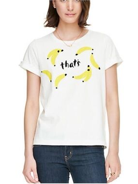 Kate Spade 'that's bananas' tee large